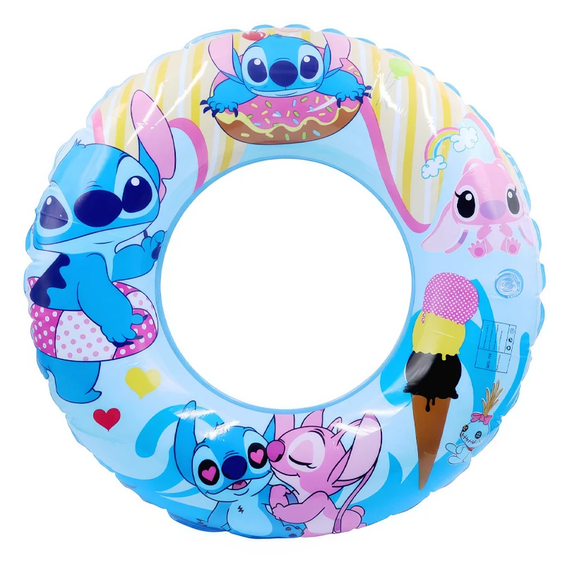 Kids Swimming Pool Float Tube Stitch Movie Character Printed Size Diameter 60 cm for Age 3-6 Years